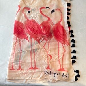 Kate Spade Pink Flamingo Scarf